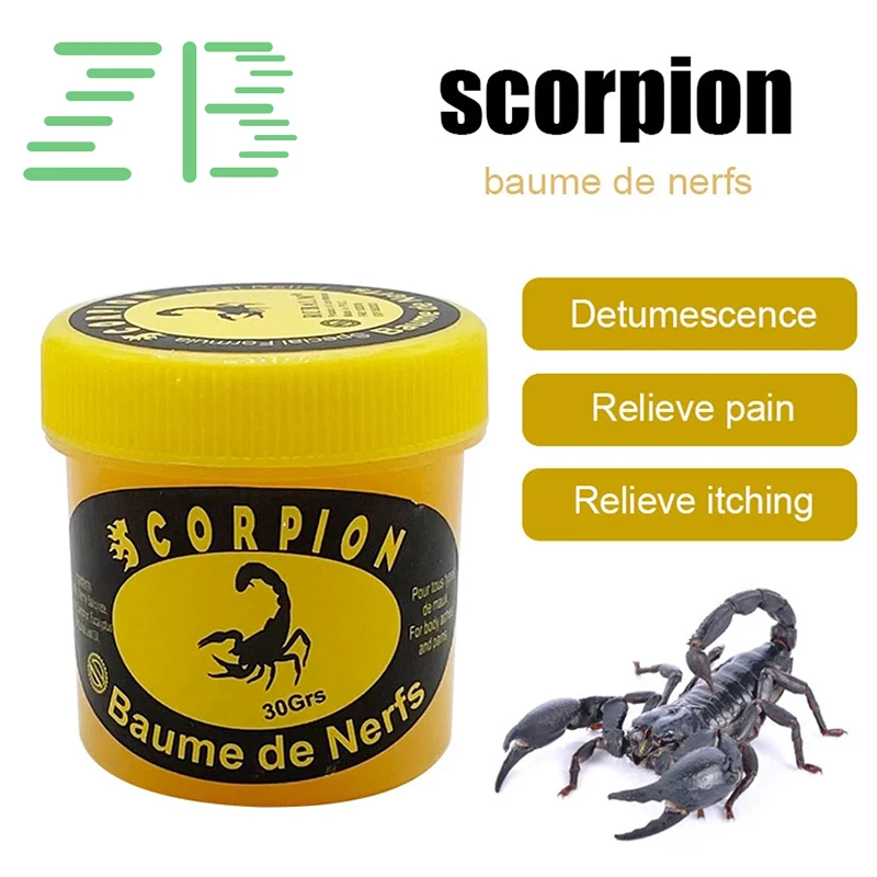 

Scorpion Venom Chinese 30G/PCS Pain Relieve Cream Rheumatoid Arthritis Joint Back Herbal Analgesic Balm Pain Relief Ointment