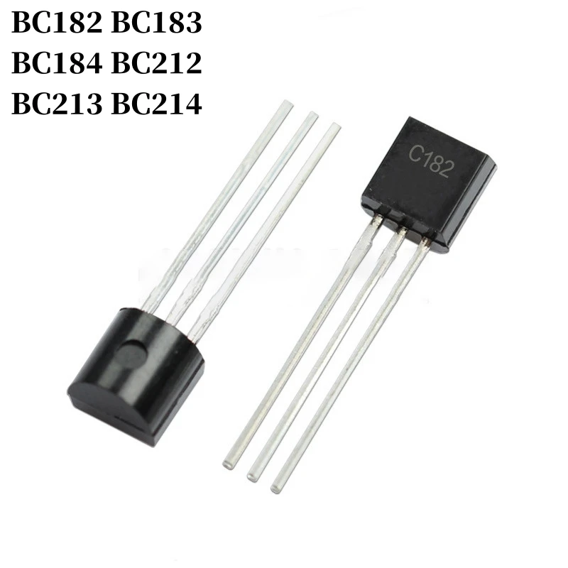 100~1000Pcs BC182 BC183 BC184 BC212 BC213 BC214 DIP Transistor TO-92 PNP NPN Bipolar Amplifier Transistor
100~1000Pcs BC182 BC183 BC184 BC212 BC213 BC214 DIP Transistor TO-92 PNP NPN Bipolar Amplifier Transistor