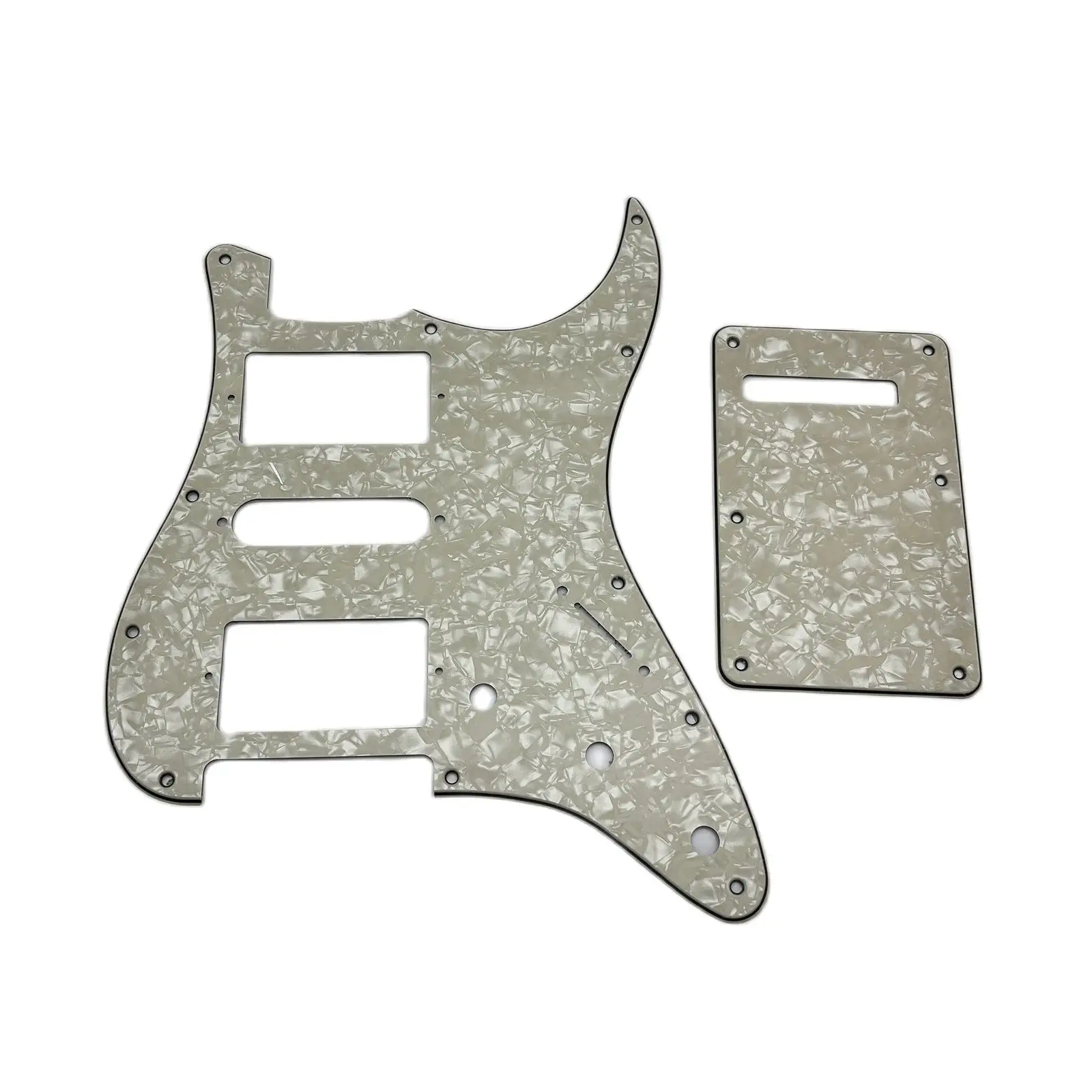 

HSH электрическая гитара ST Style Pickguard задняя пластина Tremolo крышка с винтом 4-слойный Состаренный жемчуг или 3-слойная слоновая кость