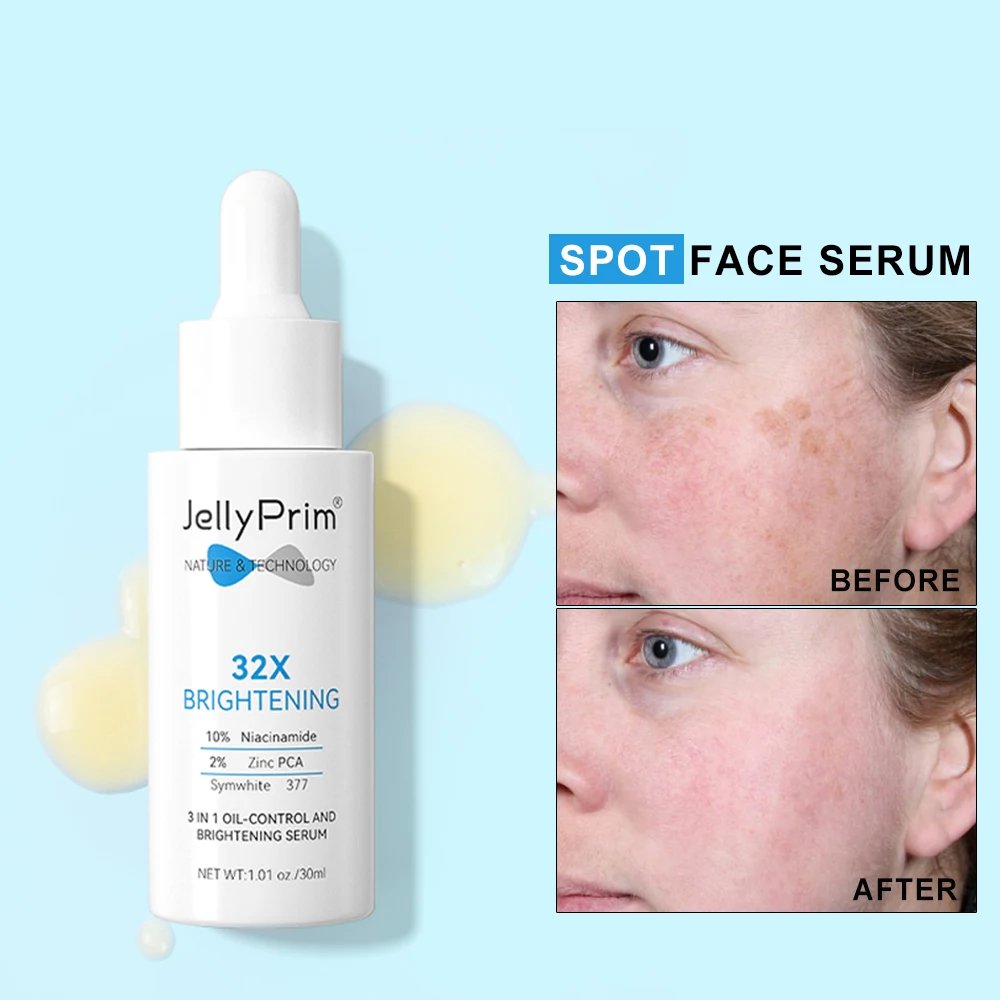 

3-IN-1 Niacinamide Glowing Serum Face Brightening Moisturizer Lotion Non Greasy Facial Lifting Serum Skin Care Products 30ml