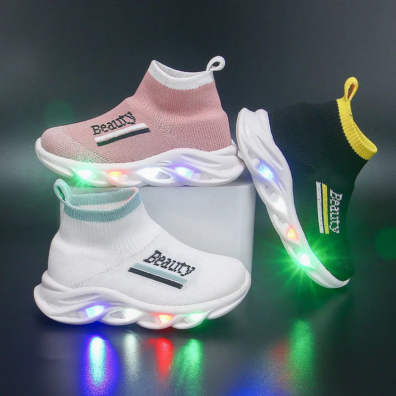 Baywell Kids Sneakers Children Autumn Baby Girls Boys Letter Mesh Led Luminous Socks Sport Run Sneakers Shoes Light Up Shoes
Baywell Kids Sneakers Children Autumn Baby Girls Boys Letter Mesh Led Luminous Socks Sport Run Sneakers Shoes Light Up Shoes