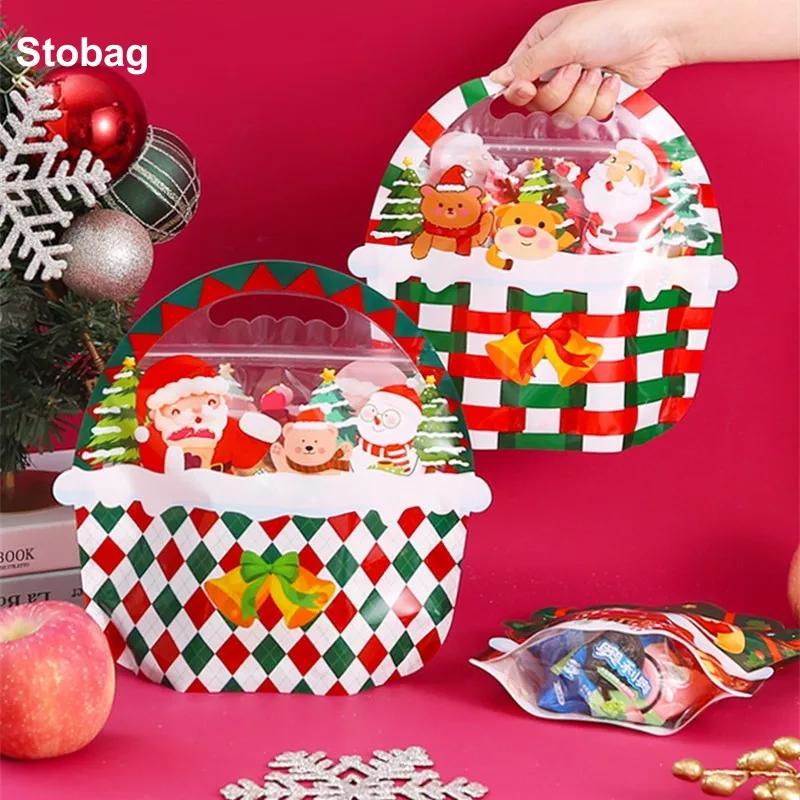 StoBag 50pcs New Christmas Ziplock Bags Candy Snack Packaging Tote Handle Cute Small Kids Cartoon Plastic Sealed Food Storage
StoBag 50pcs New Christmas Ziplock Bags Candy Snack Packaging Tote Handle Cute Small Kids Cartoon Plastic Sealed Food Storage