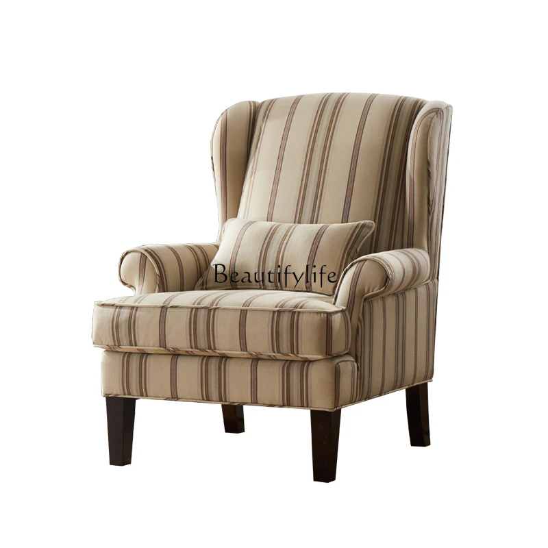 American Single Sofa Living Room Bedroom Study Leisure Fabric Solid Wood Retro Style Cotton Linen
American Single Sofa Living Room Bedroom Study Leisure Fabric Solid Wood Retro Style Cotton Linen