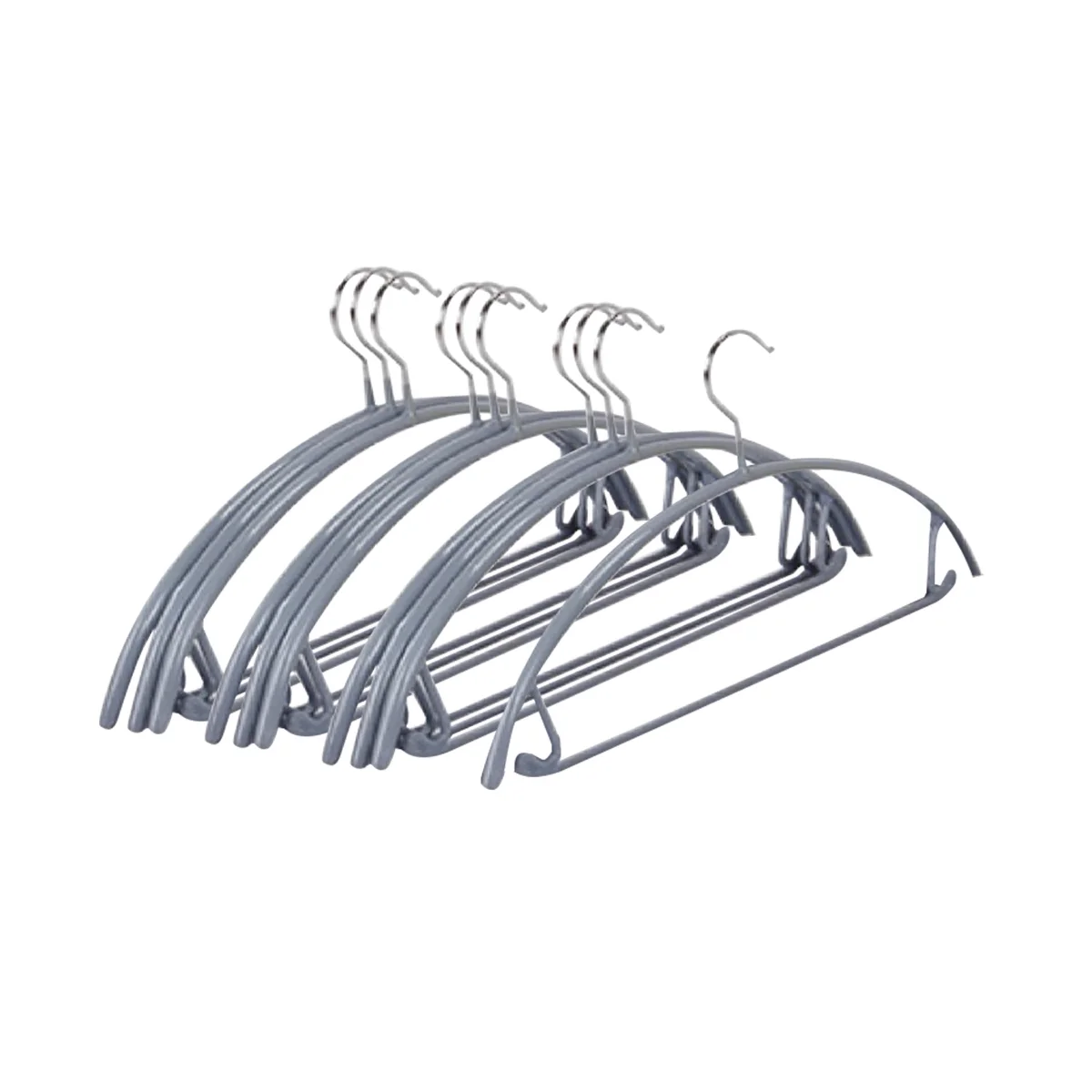Silver No Shoulder Bumps Non-Slip Hanger, Sweater Hanger, T-Shirt Hanger Suit Hanger with Pants Bar Pack of 10
Silver No Shoulder Bumps Non-Slip Hanger, Sweater Hanger, T-Shirt Hanger Suit Hanger with Pants Bar Pack of 10