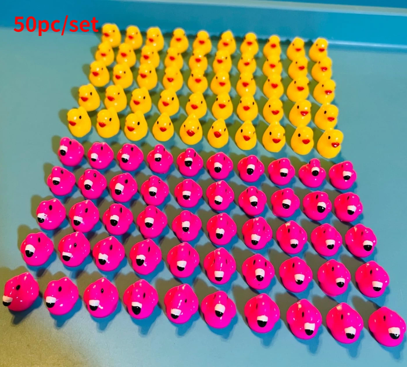 50pcs Mini Resin Ducks Flamingo Toys or Crafts Pink Yellow Duck Miniature Figures Decorations for Home Landscape Party Ornament
50pcs Mini Resin Ducks Flamingo Toys or Crafts Pink Yellow Duck Miniature Figures Decorations for Home Landscape Party Ornament