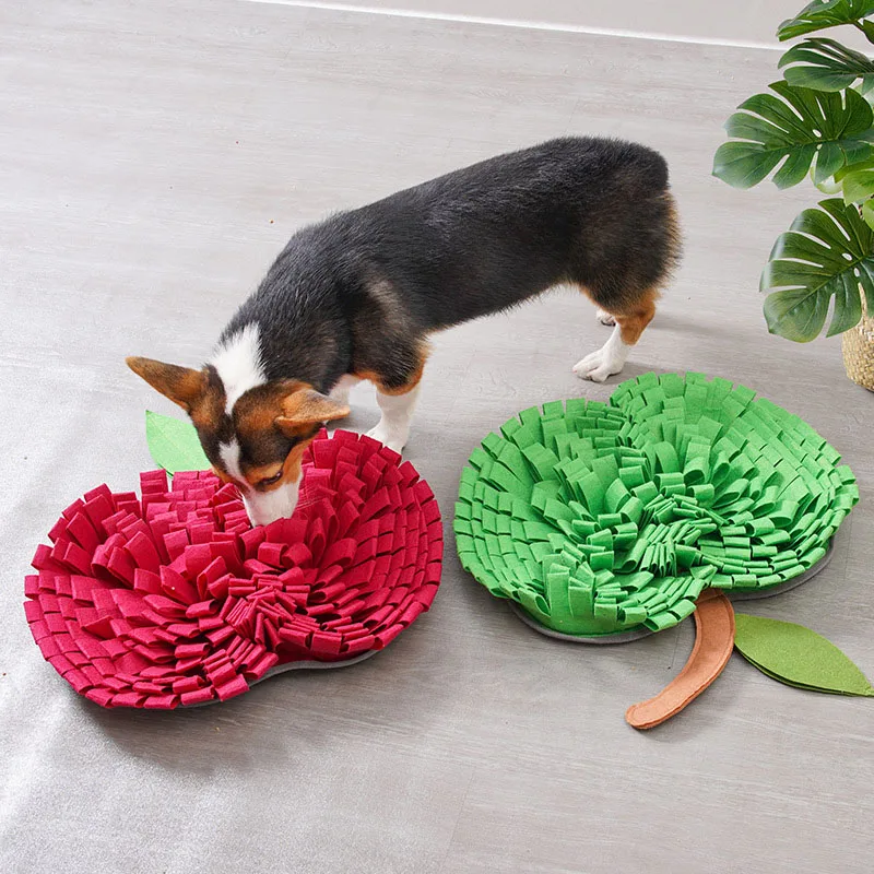 Dog Snuffle Mat Interactive Puzzle Feeder Toys Apple Shape Slow Feeder Improving Intelligence for Kitten Puppy Training Toys
Dog Snuffle Mat Interactive Puzzle Feeder Toys Apple Shape Slow Feeder Improving Intelligence for Kitten Puppy Training Toys