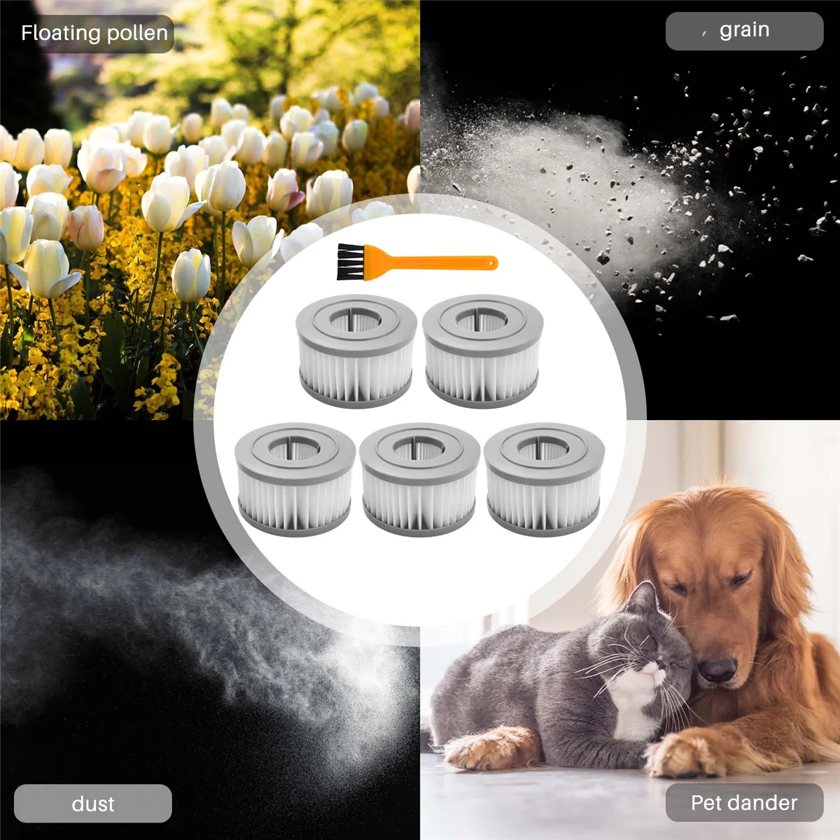 6Pcs HEPA Filter for Xiaomi JIMMY JV85/JV85 Pro/H9 PRO Handheld Wireless Vacuum Cleaner
6Pcs HEPA Filter for Xiaomi JIMMY JV85/JV85 Pro/H9 PRO Handheld Wireless Vacuum Cleaner