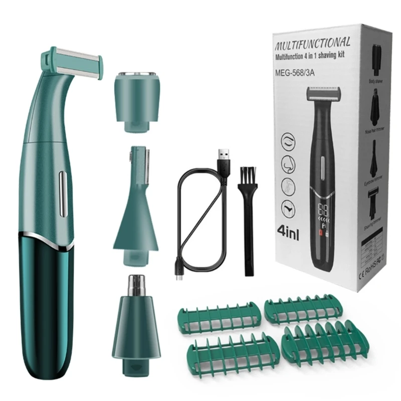 918D 4 in 1 Lady Trimmer Hair Removal Face Body Painless Female Shaver Depilator
918D 4 in 1 Lady Trimmer Hair Removal Face Body Painless Female Shaver Depilator