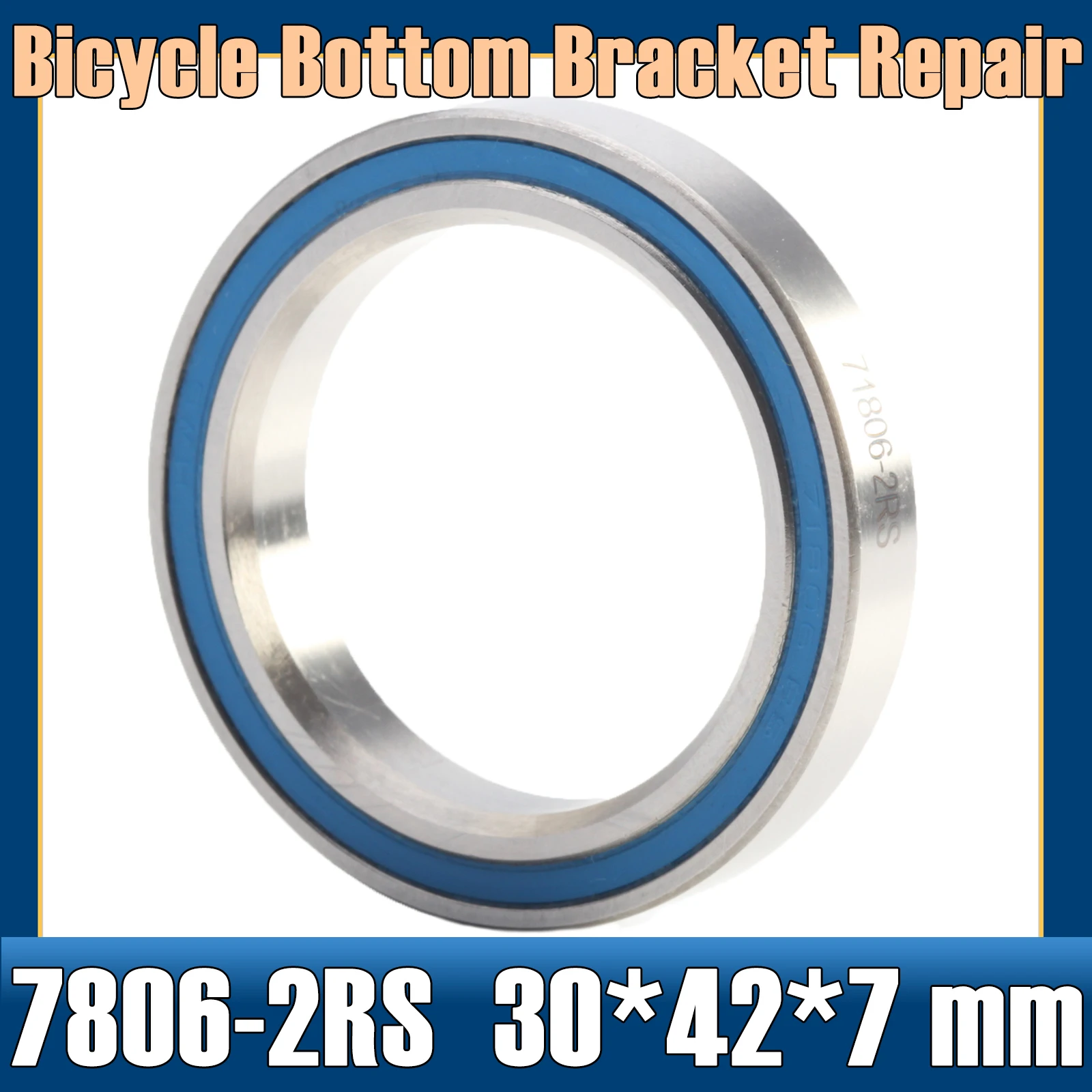 7806-2RS Bearing 30*42*7mm ( 1 PC) Balls Bicycle Bottom Bracket Repair Parts BB30 7806 2RS Angular Contact Ball Bearings 7806-RS
7806-2RS Bearing 30*42*7mm ( 1 PC) Balls Bicycle Bottom Bracket Repair Parts BB30 7806 2RS Angular Contact Ball Bearings 7806-RS