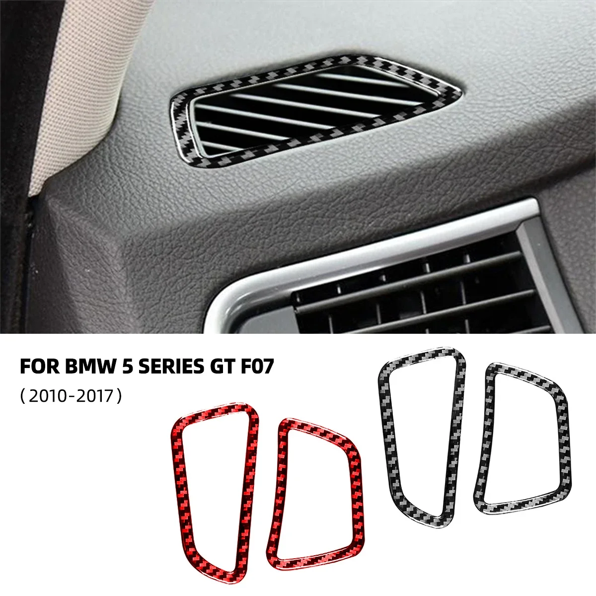 For BMW 5 Series GT F07 2010-2017 Carbon Fiber Car Instrument Left Right Air Outlet Frame Decorative Car Sticker accesorios Auto
For BMW 5 Series GT F07 2010-2017 Carbon Fiber Car Instrument Left Right Air Outlet Frame Decorative Car Sticker accesorios Auto