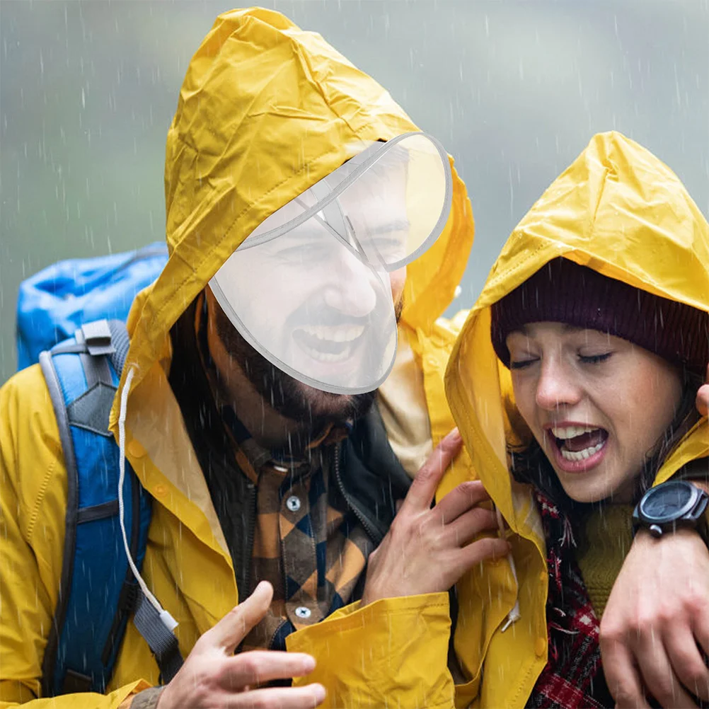 2Pcs Rain Poncho Hat Brim Transparent Hat Shield Replaceable Face Protector Rain Poncho Supply
2Pcs Rain Poncho Hat Brim Transparent Hat Shield Replaceable Face Protector Rain Poncho Supply