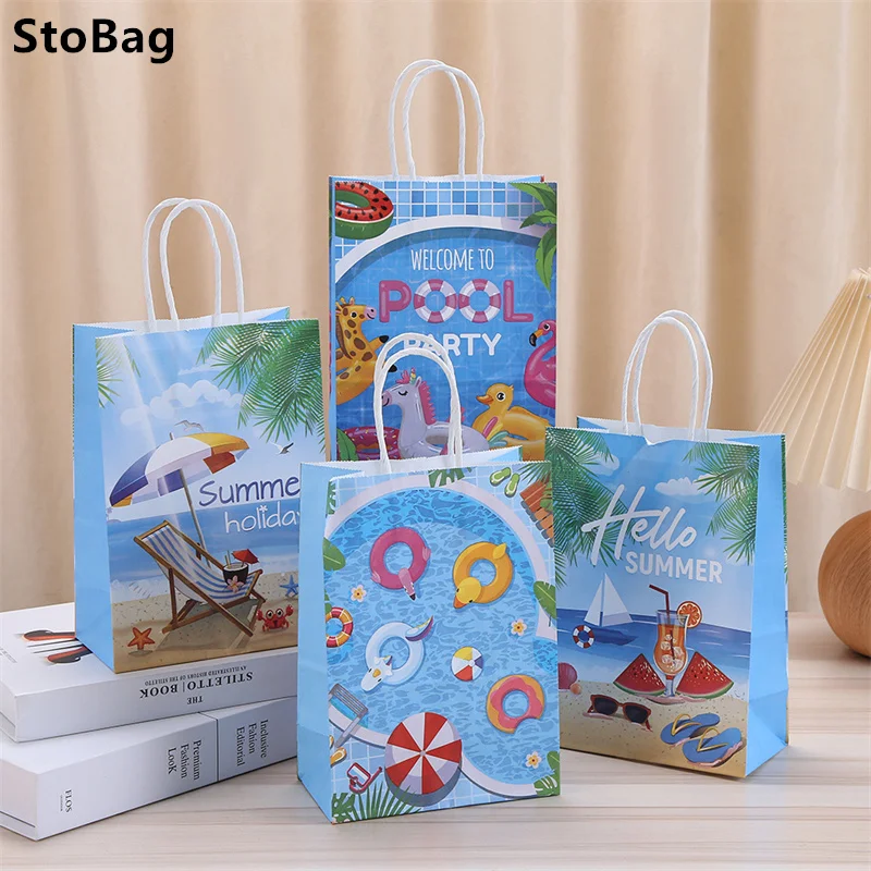 Утолщенные бумажные пакеты StoBag из крафт-бумаги для упаковки подарков на солнечный пляж
Утолщенные бумажные пакеты StoBag из крафт-бумаги для упаковки подарков на солнечный пляж