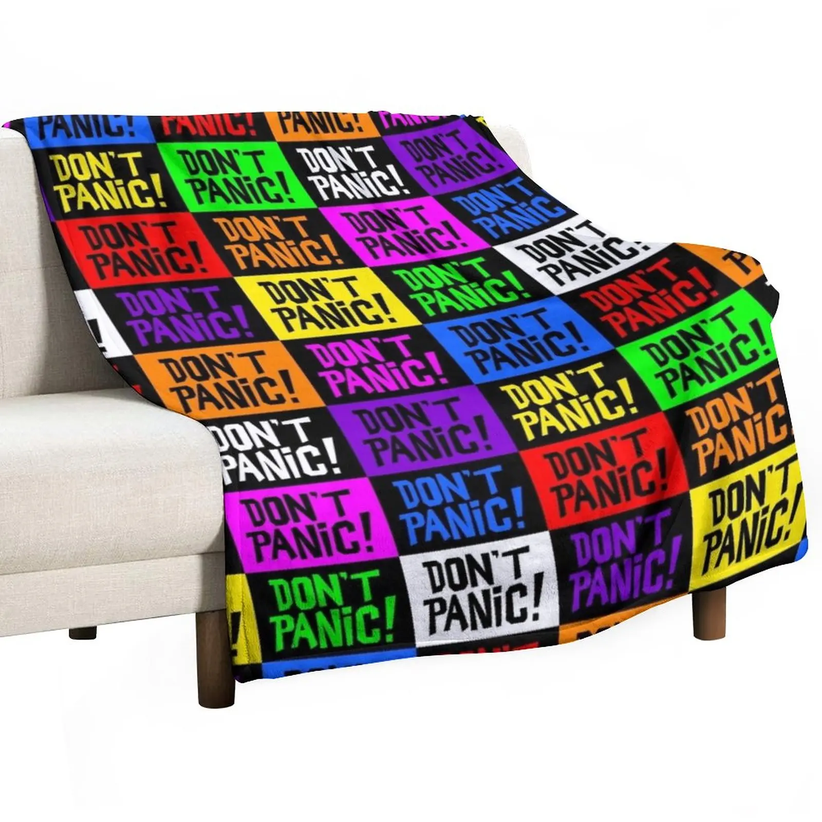 NDVH Don't Panic - Multicoloured H2G2 Throw Blanket Bed covers Hairy Blankets
NDVH Don't Panic - Multicoloured H2G2 Throw Blanket Bed covers Hairy Blankets