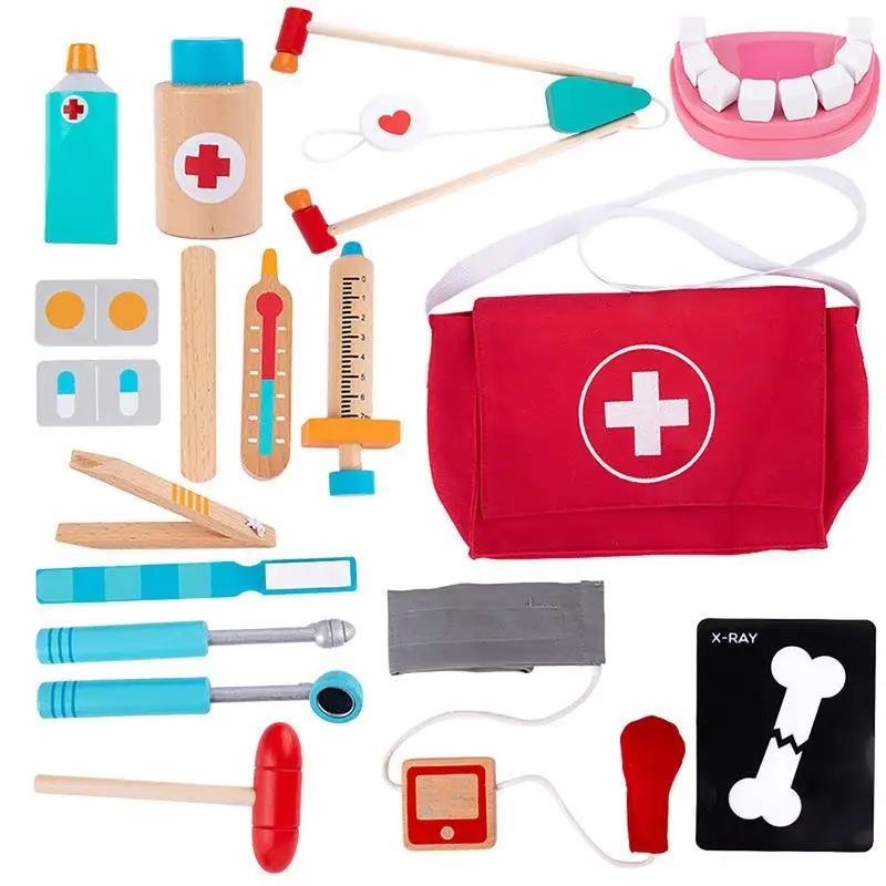 Wooden Pretend Play Doctor Educational Toys For Children Simulation Dentist Set Role Playing Games
Wooden Pretend Play Doctor Educational Toys For Children Simulation Dentist Set Role Playing Games