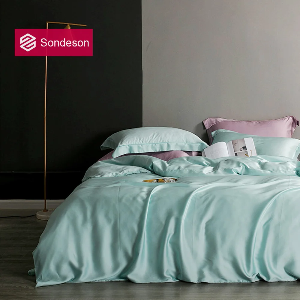 Sondeson Summer Luxury 100% Silk Bedding Set Solid Color Queen King Duvet Cover Flat Sheet Or Fitted Sheet Pillowcase Bed Set
Sondeson Summer Luxury 100% Silk Bedding Set Solid Color Queen King Duvet Cover Flat Sheet Or Fitted Sheet Pillowcase Bed Set