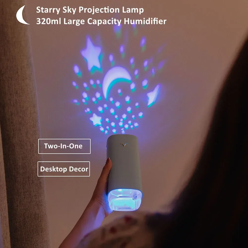 Maker for Home Office Car Diffuser USB Fogger Mist 320ml Air Humidifier with Starry Sky Projector LED Night Light Aromatherapy
Maker for Home Office Car Diffuser USB Fogger Mist 320ml Air Humidifier with Starry Sky Projector LED Night Light Aromatherapy