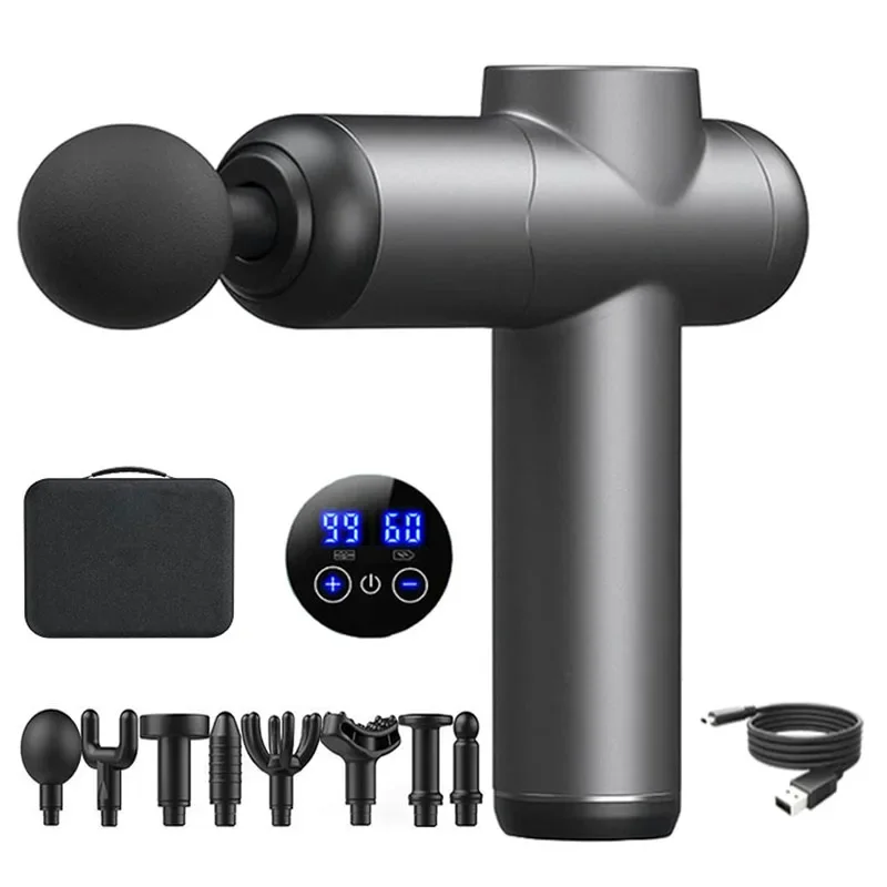 Professional Smart Massage Gun Body Neck Back Muscle Relaxer Electric LED Display 8Kinds of Massage Head Fascia Gun
Professional Smart Massage Gun Body Neck Back Muscle Relaxer Electric LED Display 8Kinds of Massage Head Fascia Gun