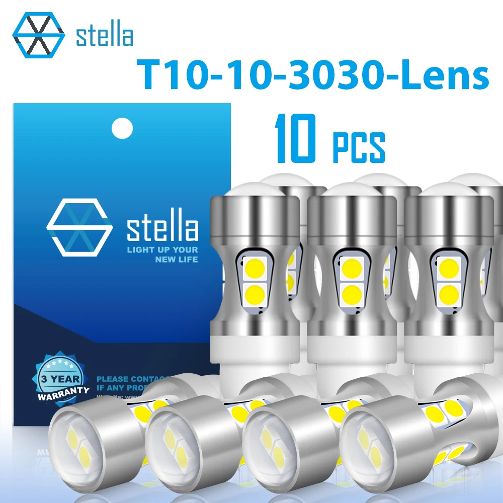 Stella, 10 шт., объектив T10, яркий, без ошибок Canbus, 900Lm/лампочка неполярная для автомобиля 12 В, высокая яркость, для телефона
Stella, 10 шт., объектив T10, яркий, без ошибок Canbus, 900Lm/лампочка неполярная для автомобиля 12 В, высокая яркость, для телефона