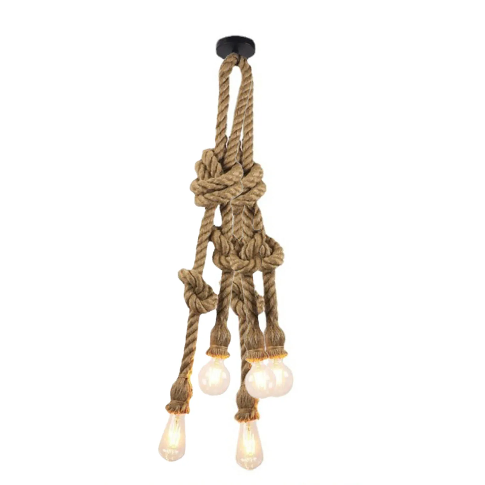 5head Twine Chandelier LED Industrial Chandelier Retro Hemp Rope Ceiling Lamp DIY Decoration
5head Twine Chandelier LED Industrial Chandelier Retro Hemp Rope Ceiling Lamp DIY Decoration