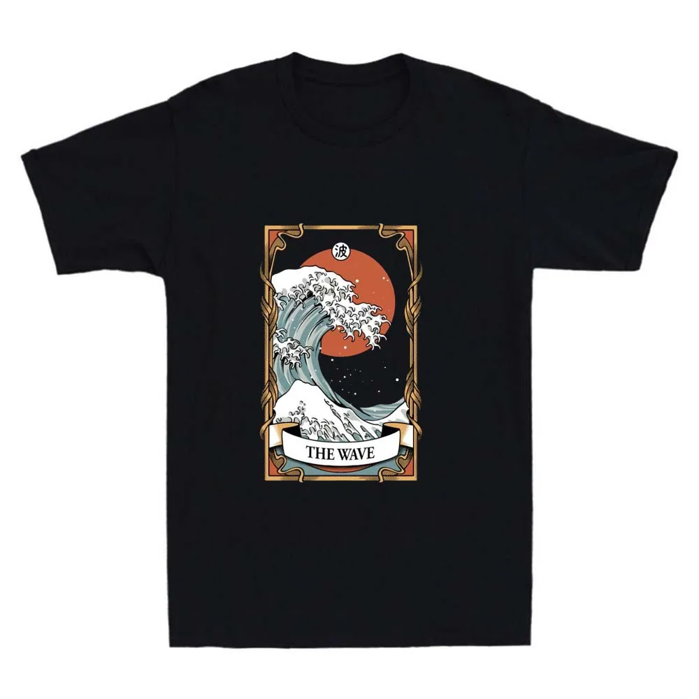 The Wave Women's Summer Clothing Print 90s Fun Pattern Tarot Brand T-Shirt Fashion Short Sleeve Casual Print O-Neck Black T-Shir 
The Wave Women's Summer Clothing Print 90s Fun Pattern Tarot Brand T-Shirt Fashion Short Sleeve Casual Print O-Neck Black T-Shir