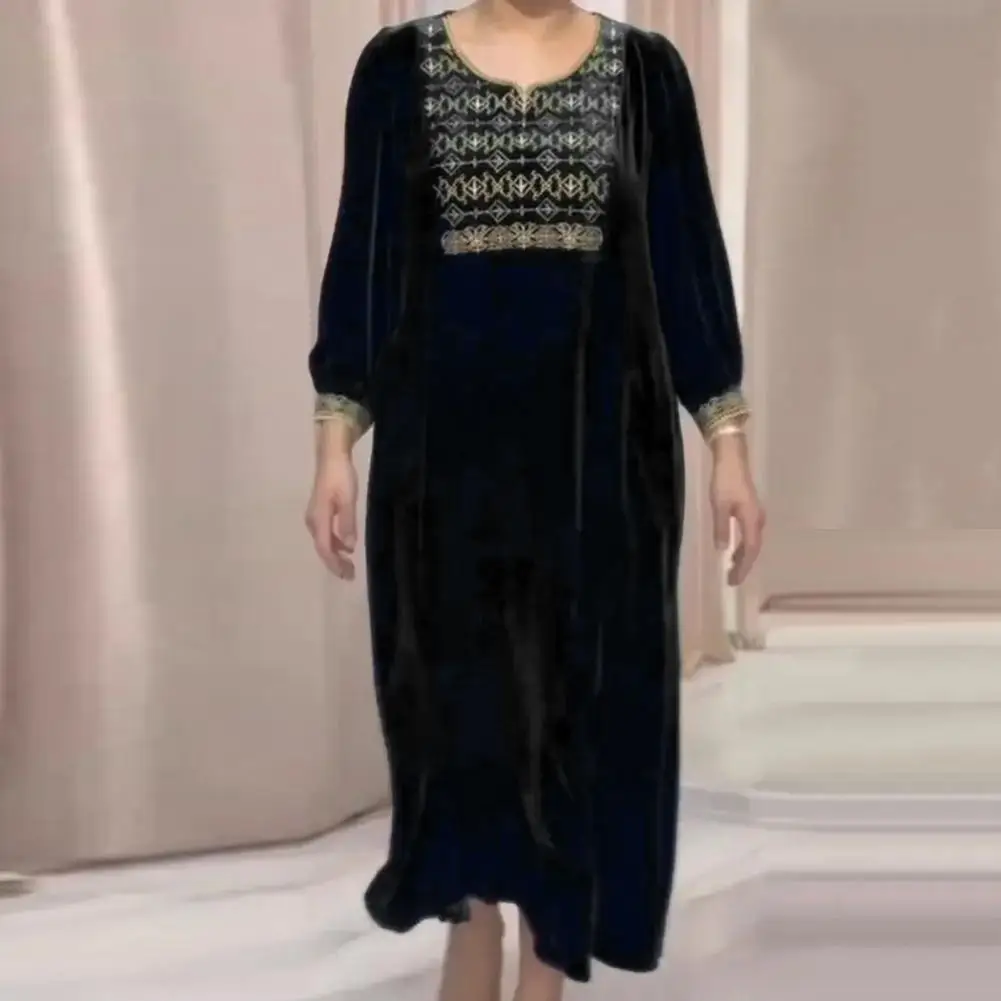 Women Dress Elegant Vintage Maxi Dress with Pockets for Women Long Sleeve Round Neck Solid Color Fall Spring Dress Soft Ankle
Women Dress Elegant Vintage Maxi Dress with Pockets for Women Long Sleeve Round Neck Solid Color Fall Spring Dress Soft Ankle