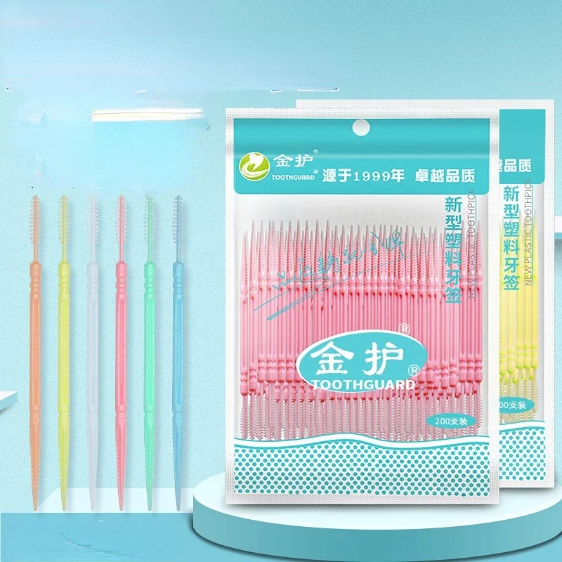 200pcs/set Plastic Double-head Brushed Toothpick Soft Oral Care 6.2 Cm Hot Sale Floss Toothpick Teeth Care Floss Pick Portable
200pcs/set Plastic Double-head Brushed Toothpick Soft Oral Care 6.2 Cm Hot Sale Floss Toothpick Teeth Care Floss Pick Portable