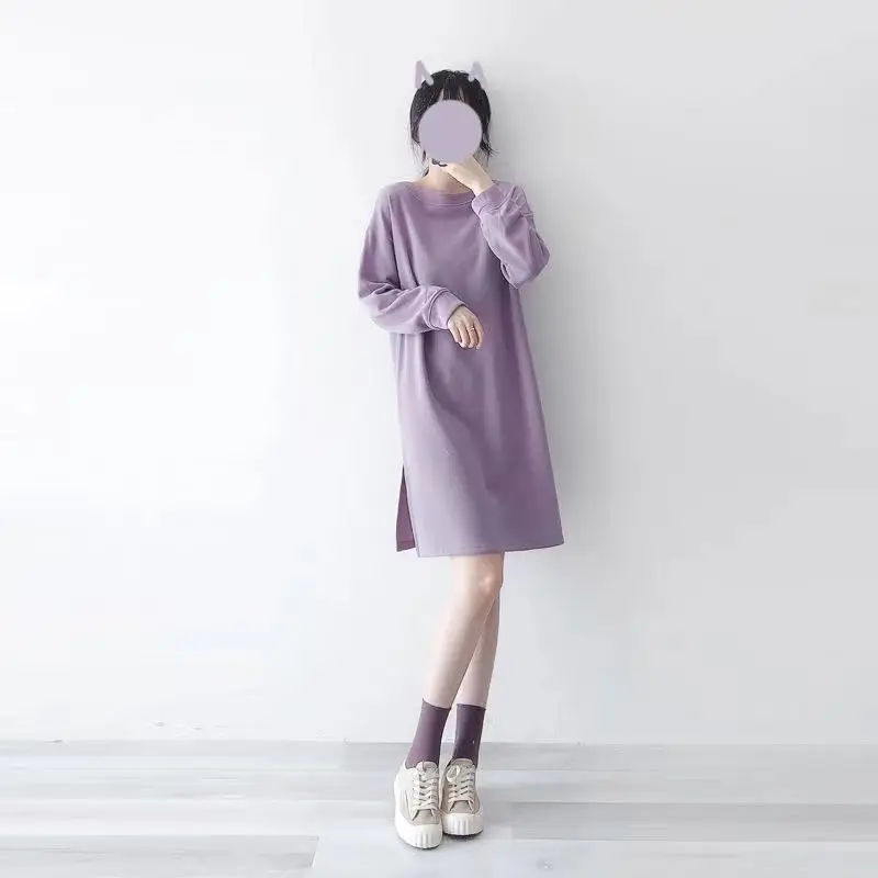 2023 Autumn and Winter Women's Pullover Round Neck Patchwork Loose Solid Midi Underlay Fashion Casual Elegant Long Sleeve Tops
2023 Autumn and Winter Women's Pullover Round Neck Patchwork Loose Solid Midi Underlay Fashion Casual Elegant Long Sleeve Tops