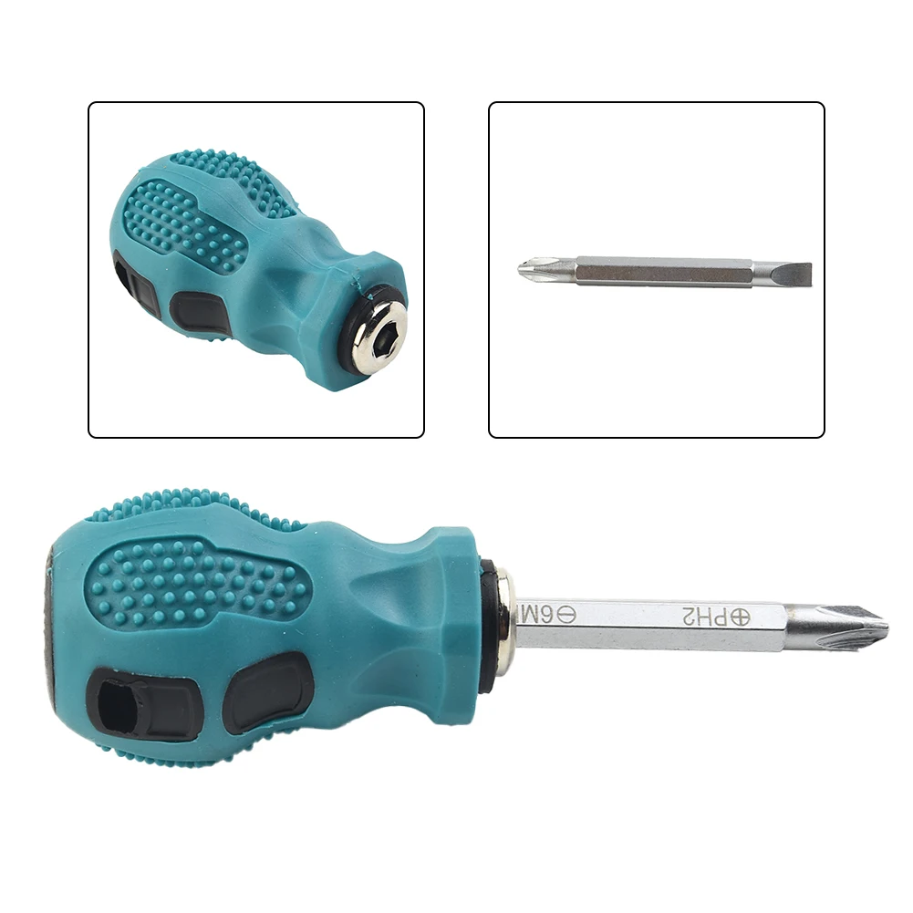 Dual Purpose Screwdriver Cross Screwdriver Slotted Screwdriver 6.3*38mm Chrome Vanadium Steel Magnetic Tips PH2
Dual Purpose Screwdriver Cross Screwdriver Slotted Screwdriver 6.3*38mm Chrome Vanadium Steel Magnetic Tips PH2