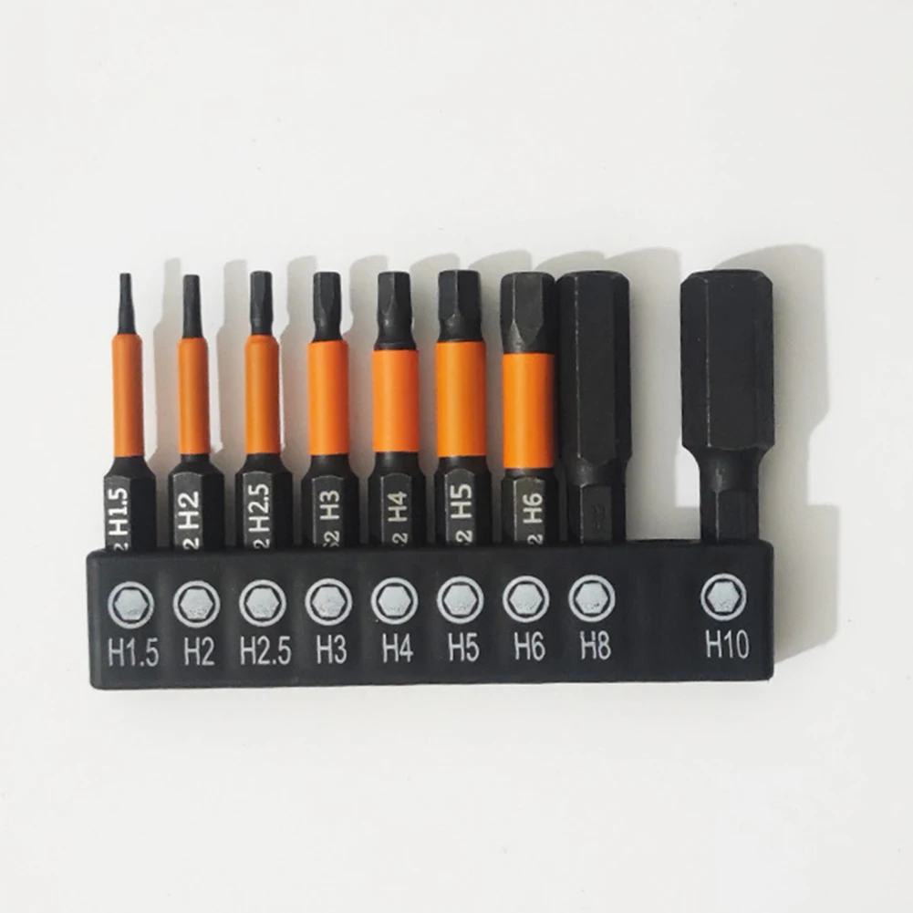 9pc Hexagon Screwdriver Bit Quick Change Impact Driver Power Drill Length 50mm Magnetic Hex Head Wrench Drill Bit Set 1/4" Shank
9pc Hexagon Screwdriver Bit Quick Change Impact Driver Power Drill Length 50mm Magnetic Hex Head Wrench Drill Bit Set 1/4" Shank