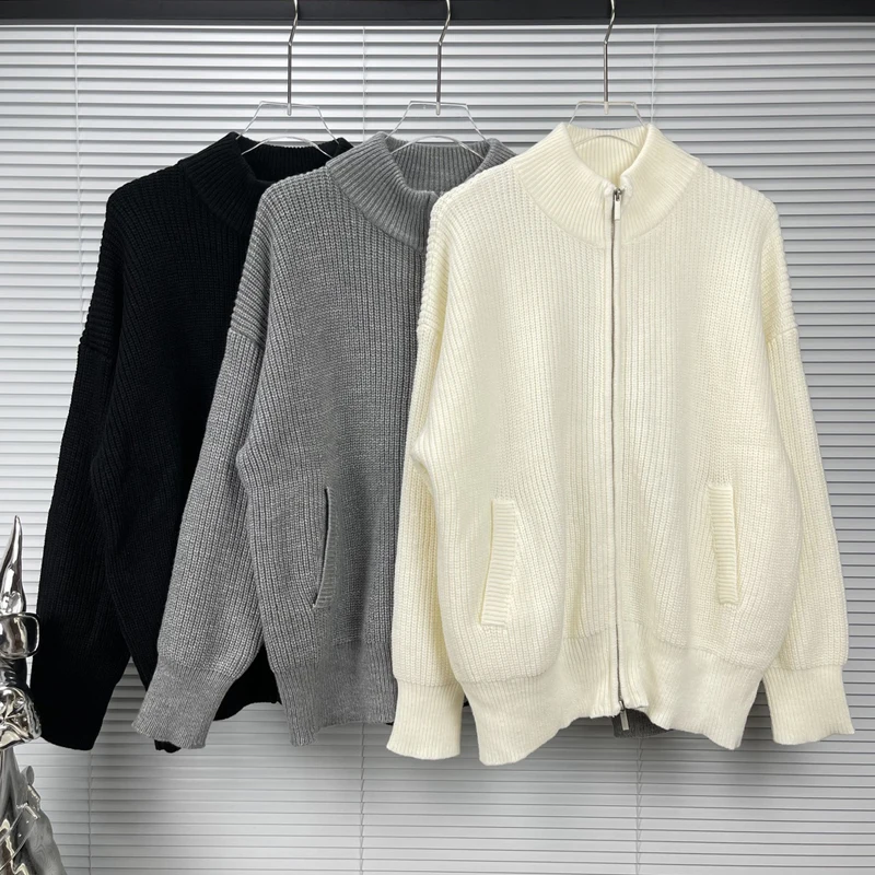 Real Picture Multi-color 마르지 엘라 マルジェラ Zipper Cardigan Sweater Daily Simple Solid Color Back Four Corners Sewing Loose Knitwear
Real Picture Multi-color 마르지 엘라 マルジェラ Zipper Cardigan Sweater Daily Simple Solid Color Back Four Corners Sewing Loose Knitwear