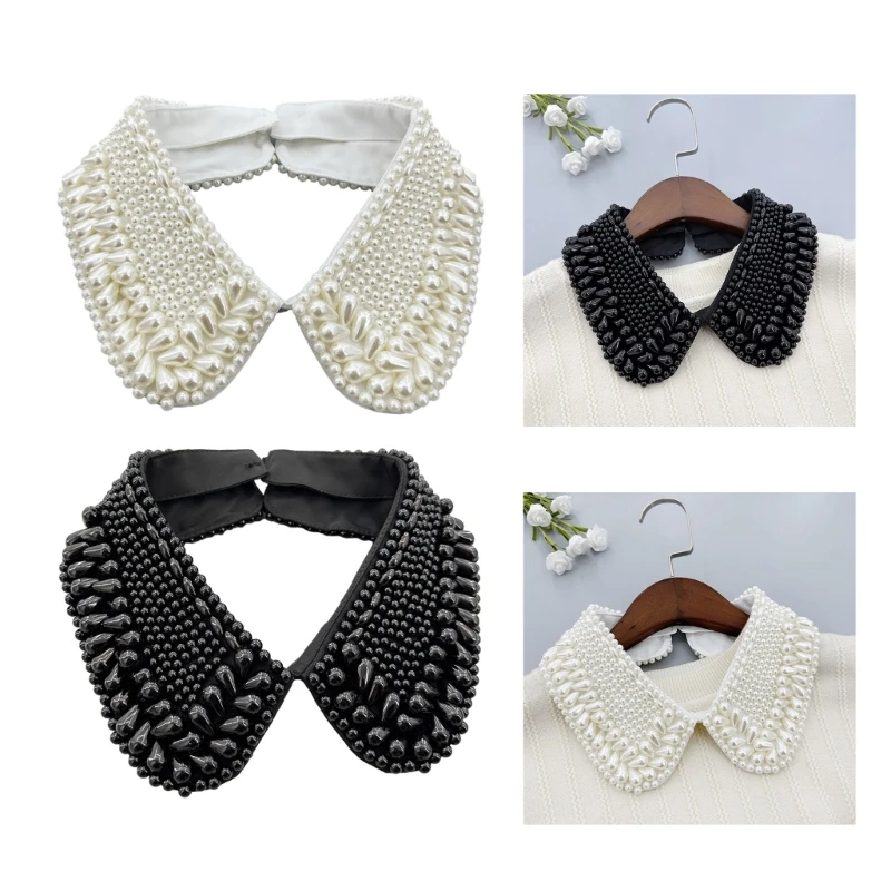 Peterpan Collar Pearls Collar Encrusted Beads Lapel Ancient Art Collar Sweet Girls Lapel Decorative Shawl
Peterpan Collar Pearls Collar Encrusted Beads Lapel Ancient Art Collar Sweet Girls Lapel Decorative Shawl