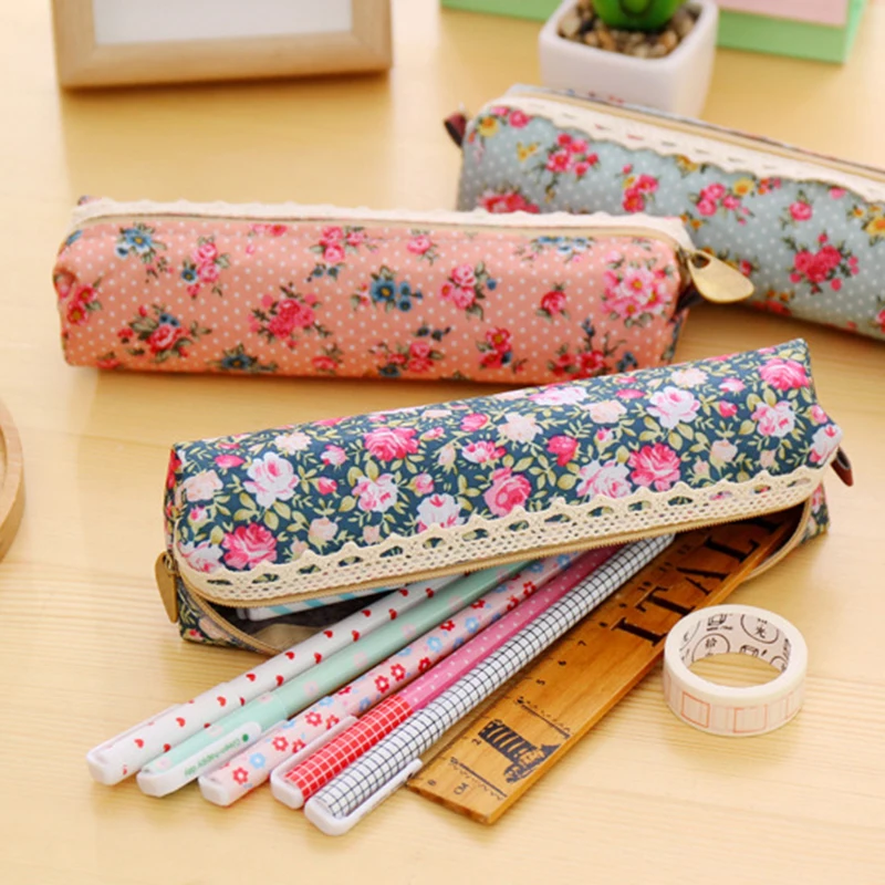 Forest Wind Elegant Pencil Case Cute Korean Stationery Box Canvas Fabric Vintage Flowers Dots Pencil Storage Bag
Forest Wind Elegant Pencil Case Cute Korean Stationery Box Canvas Fabric Vintage Flowers Dots Pencil Storage Bag