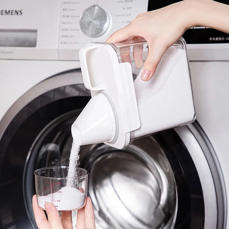 Home Sealed Transparent Laundry Powder Storage Box Portable large plastic with measuring cup rice storage bottle laundry powder
Home Sealed Transparent Laundry Powder Storage Box Portable large plastic with measuring cup rice storage bottle laundry powder