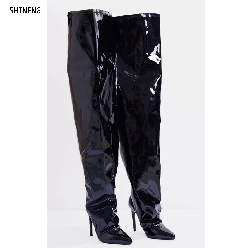 Over The Knee Boots For Women Sexy Thin High Heels Pointed Toe Fashion Pleated Party Shoes Woman Night Club Modern Long Boots
Over The Knee Boots For Women Sexy Thin High Heels Pointed Toe Fashion Pleated Party Shoes Woman Night Club Modern Long Boots