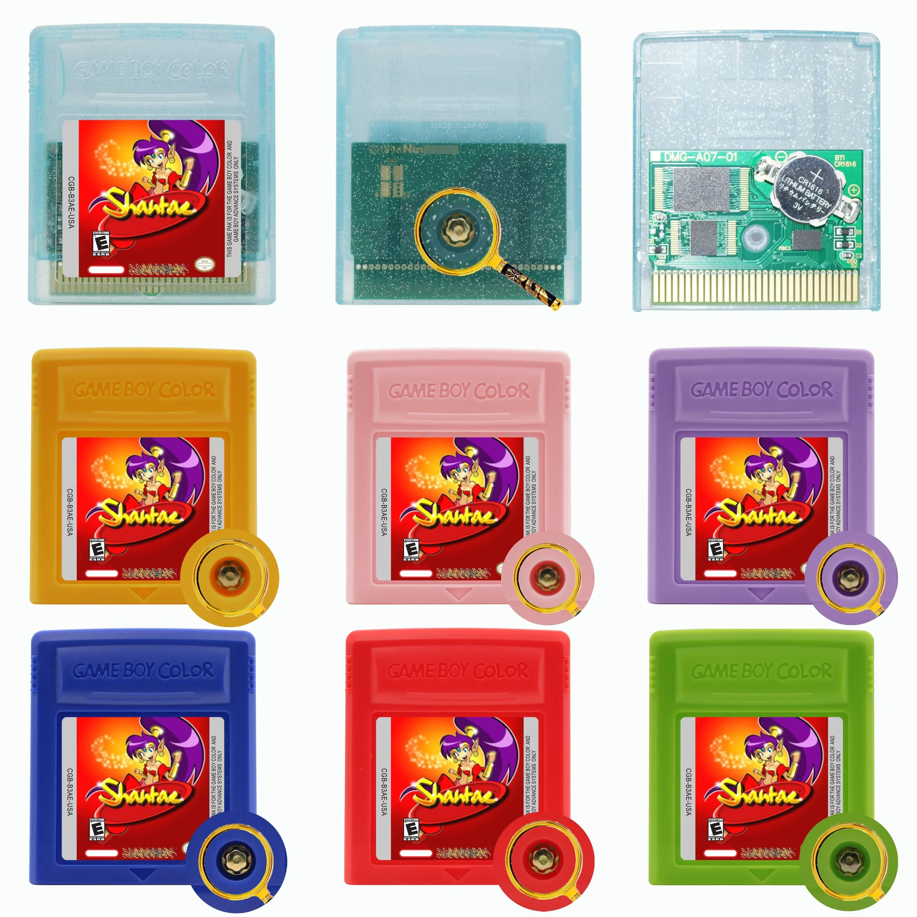 

Картридж для игровой консоли Shantae GBC, 16-битная картридж с шестигранным винтом для GBC/GBA SP, английский язык