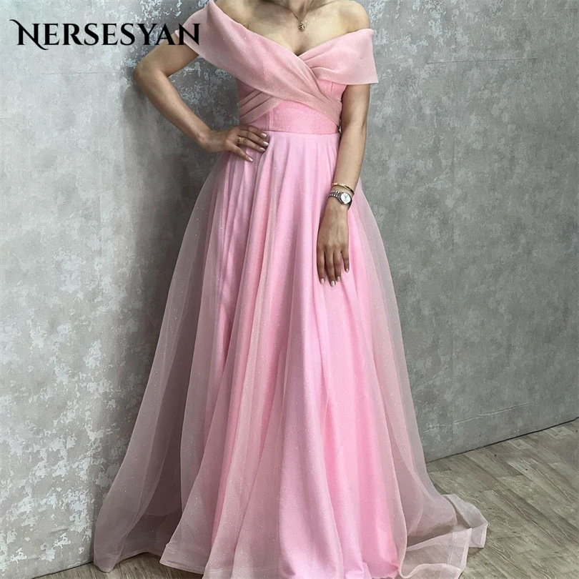 Nersesyan Elegant Pink Chiffon Formal Evening Dressses Sexy Off The Shoulder Pleated Prom Gowns A Line Draped 2023 Party Dress
Nersesyan Elegant Pink Chiffon Formal Evening Dressses Sexy Off The Shoulder Pleated Prom Gowns A Line Draped 2023 Party Dress