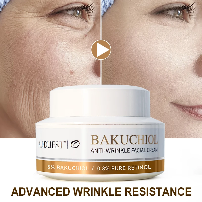 50g Plant Retinol Wrinkle Aging Face Cream Fine Lines Lifting Moisturizing Repair Facial Collagen Skin Care Creams AUQUEST
50g Plant Retinol Wrinkle Aging Face Cream Fine Lines Lifting Moisturizing Repair Facial Collagen Skin Care Creams AUQUEST