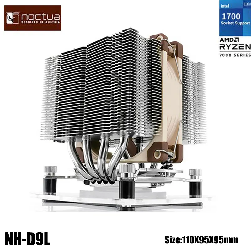 Кулер для процессора Noctua NH-D9L, 4 тепловые трубки, 115X/AMD/двойной башенный кулер/совместимая память с гребнем/высота 11 см
Кулер для процессора Noctua NH-D9L, 4 тепловые трубки, 115X/AMD/двойной башенный кулер/совместимая память с гребнем/высота 11 см