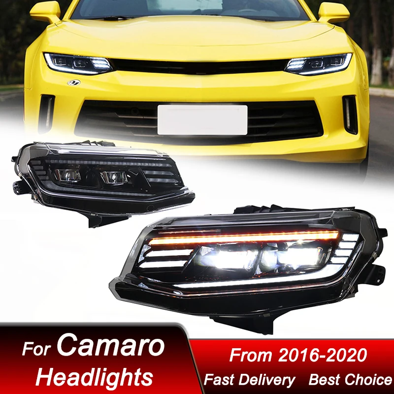 

Car Headlights For Chevrolet Camaro 2016-2020 full LED new style Auto Headlamp Assembly Projector Lens Accessories Kit