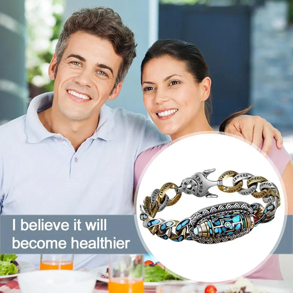 Natural Turquoise Six Character True Words Nine Eyes Bracelet Fortune Jewelry Gift Men Good 18/20/22cm Women Tianzhu K1V3
Natural Turquoise Six Character True Words Nine Eyes Bracelet Fortune Jewelry Gift Men Good 18/20/22cm Women Tianzhu K1V3