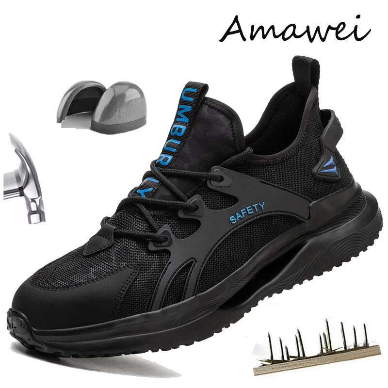 Amawei Men Work Boots Safety Shoes For Women Indestructible Shoes Steel Toe Shoe Breathable Sneaker Botas stab resistant
Amawei Men Work Boots Safety Shoes For Women Indestructible Shoes Steel Toe Shoe Breathable Sneaker Botas stab resistant