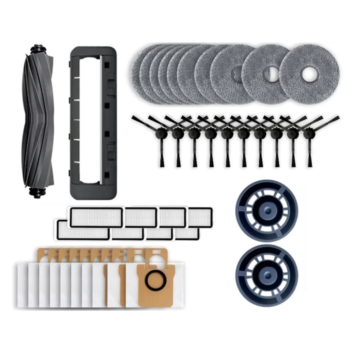 42PCS for Bot L20 Ultra / X20 Pro Robot Vacuum Replacement Parts Kit Main Side Brush Hepa Filter Mop Dust Bag
42PCS for Bot L20 Ultra / X20 Pro Robot Vacuum Replacement Parts Kit Main Side Brush Hepa Filter Mop Dust Bag