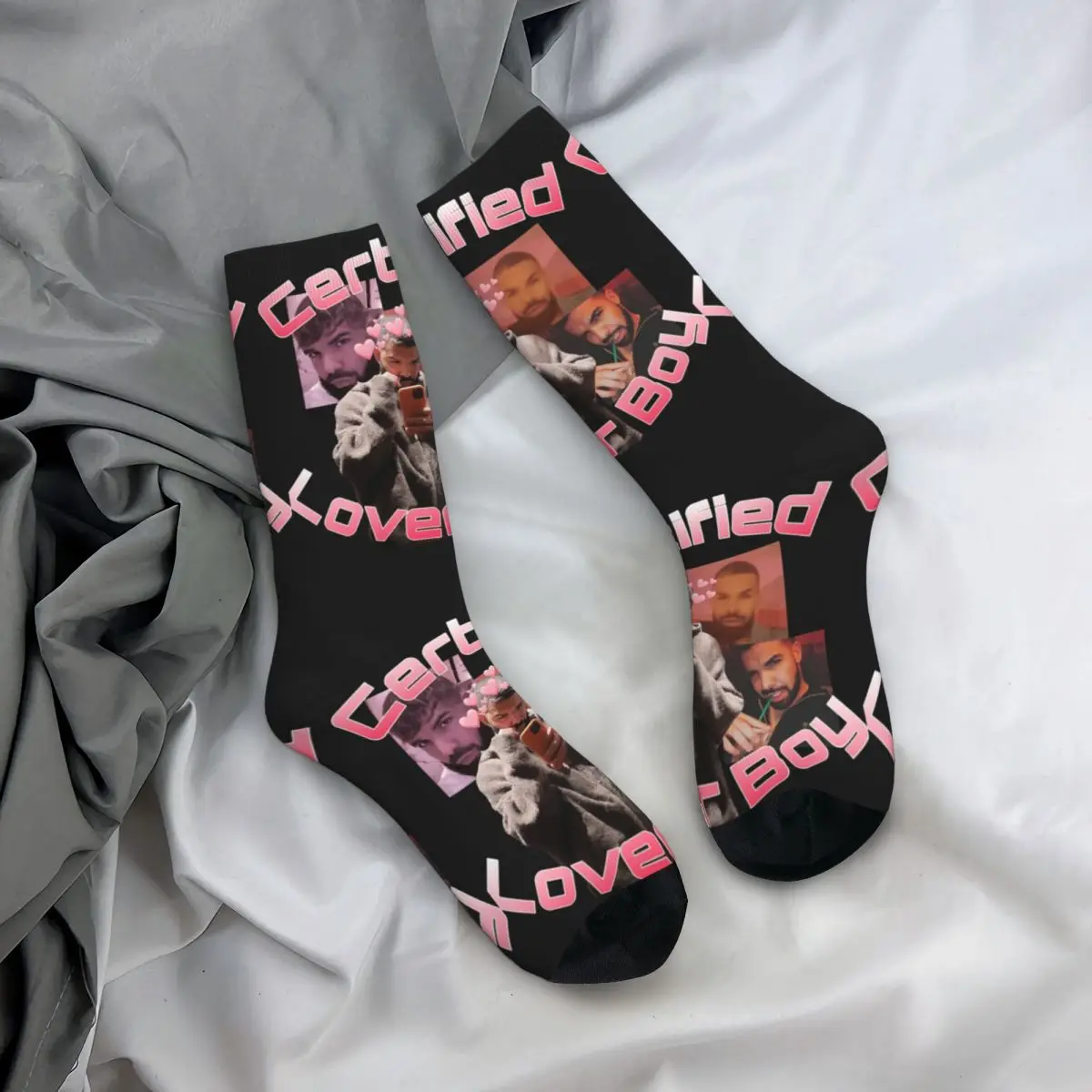 

Certified Lover Boy Socks BBL Drake Vintage Stockings Ladies Comfortable Running Socks Winter Graphic Anti-Slip Socks