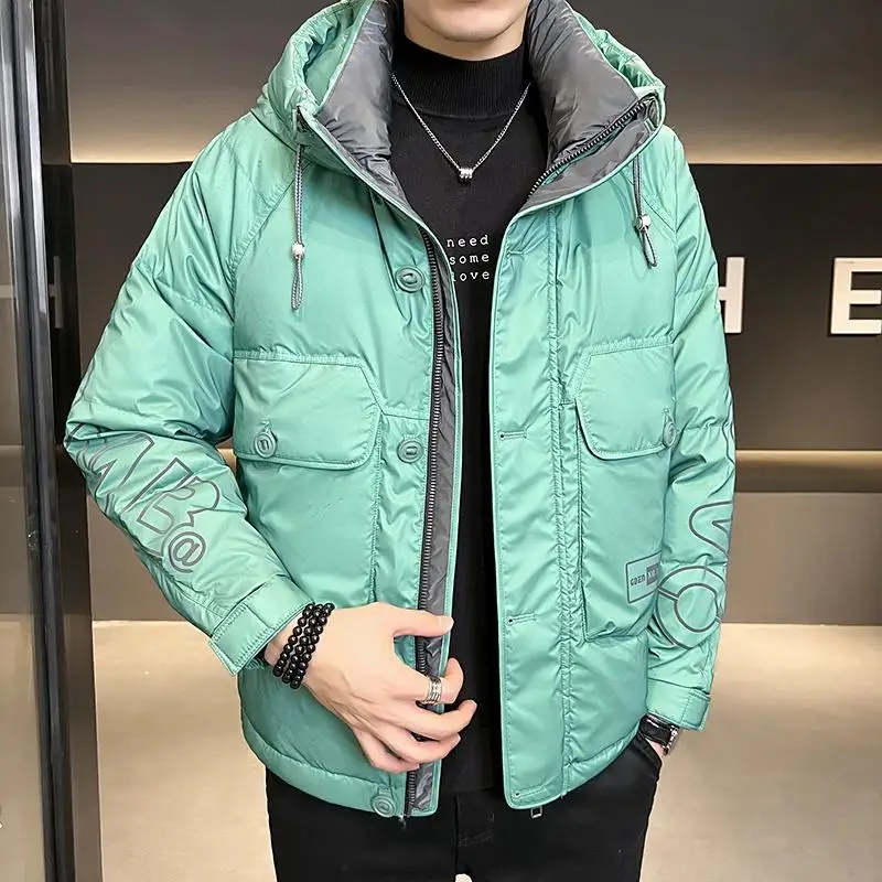 Male Down Jacket Men Trendy Winter Coat Fashion Hooded White Duck Down Thicken Warm Large Size Outcoat Casual Versatile Outwear
Male Down Jacket Men Trendy Winter Coat Fashion Hooded White Duck Down Thicken Warm Large Size Outcoat Casual Versatile Outwear
