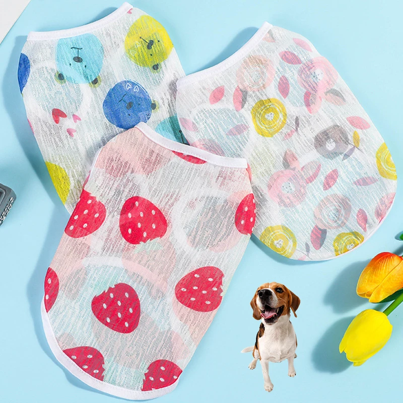 6 Sizes Cartoon Spring Summer Dog Clothes Breathable Cat T-shirt Sun Protection Dog Clothing Cute Dog Shirt Clothing For Cats
6 Sizes Cartoon Spring Summer Dog Clothes Breathable Cat T-shirt Sun Protection Dog Clothing Cute Dog Shirt Clothing For Cats