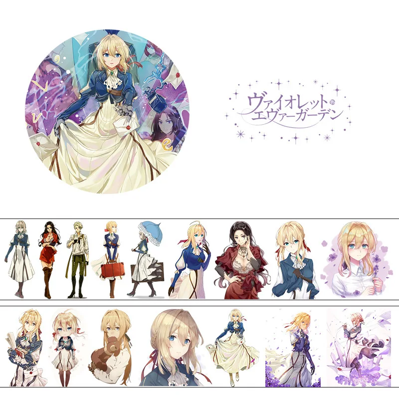 Violet Evergarden Anime Washi Tape Stickers Kawaii Stationery Papeleria School Supplies Scrapbooking Masking Tape
Violet Evergarden Anime Washi Tape Stickers Kawaii Stationery Papeleria School Supplies Scrapbooking Masking Tape