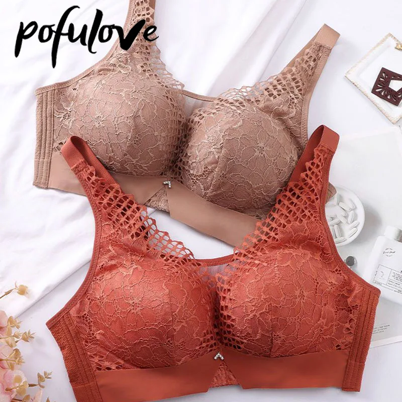Wireless Bra 40-50 D E F Sexy Push Up Bra Women Lace Bralette Lingerie Fashion Underwear Brasieres Wholesale
Wireless Bra 40-50 D E F Sexy Push Up Bra Women Lace Bralette Lingerie Fashion Underwear Brasieres Wholesale
