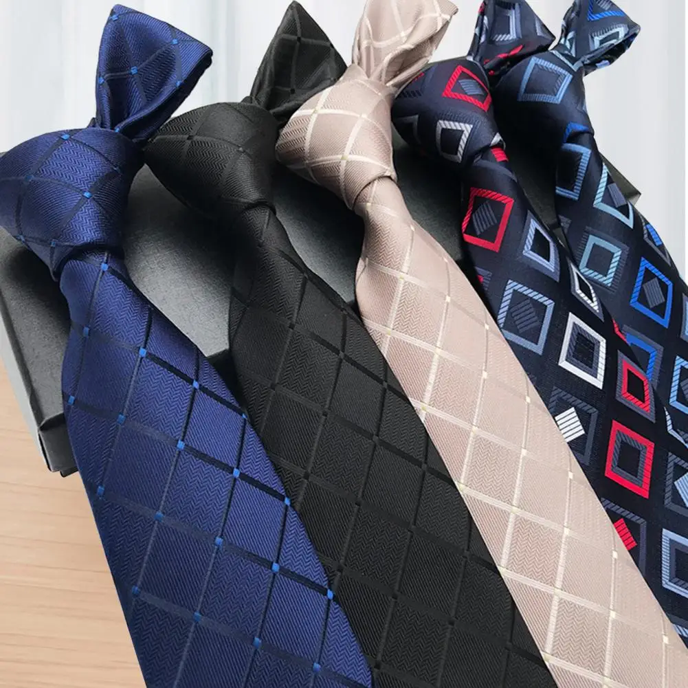 

Men Business Tie Multipurpose Adjustable Different Patterns Neck Tie Gentleman Wedding Daily Wear Necktie Clothes Accessory