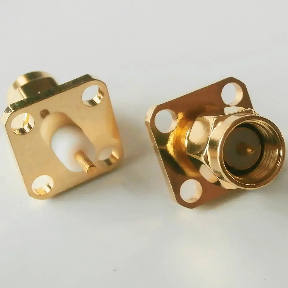 10X Pcs High-quality RF Connector Socket SMA Male Jack Center Solder 4 Hole Flange Chassis Panel Mount Brass Coaxial Golden
10X Pcs High-quality RF Connector Socket SMA Male Jack Center Solder 4 Hole Flange Chassis Panel Mount Brass Coaxial Golden