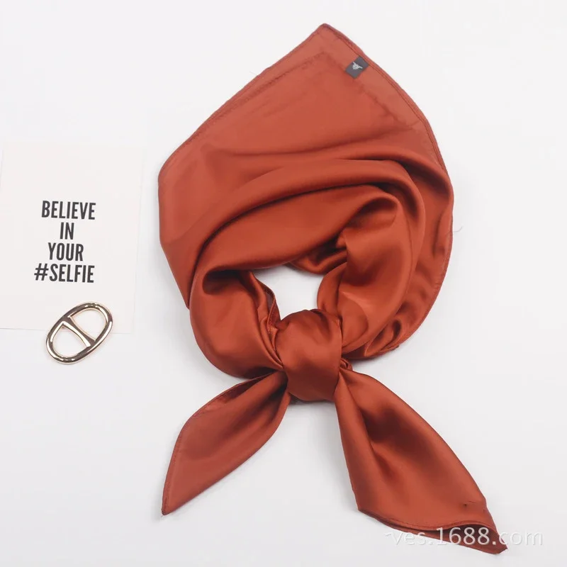 Fashion Faux Silk Hair Scarf For Women Solid Color Kerchief Hijab Female 70*70cm Small Headband Neck Scarves Ladies
Fashion Faux Silk Hair Scarf For Women Solid Color Kerchief Hijab Female 70*70cm Small Headband Neck Scarves Ladies